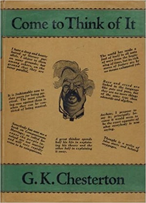 Come to Think of it (1930)